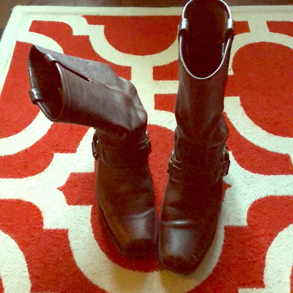 Frye Boots Harness 8.5 Cognac